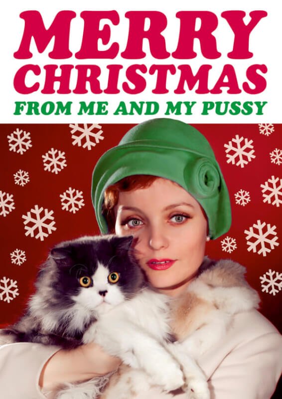 Felicitare - Merry Christmas from me and my pussy | Dean Morris Cards