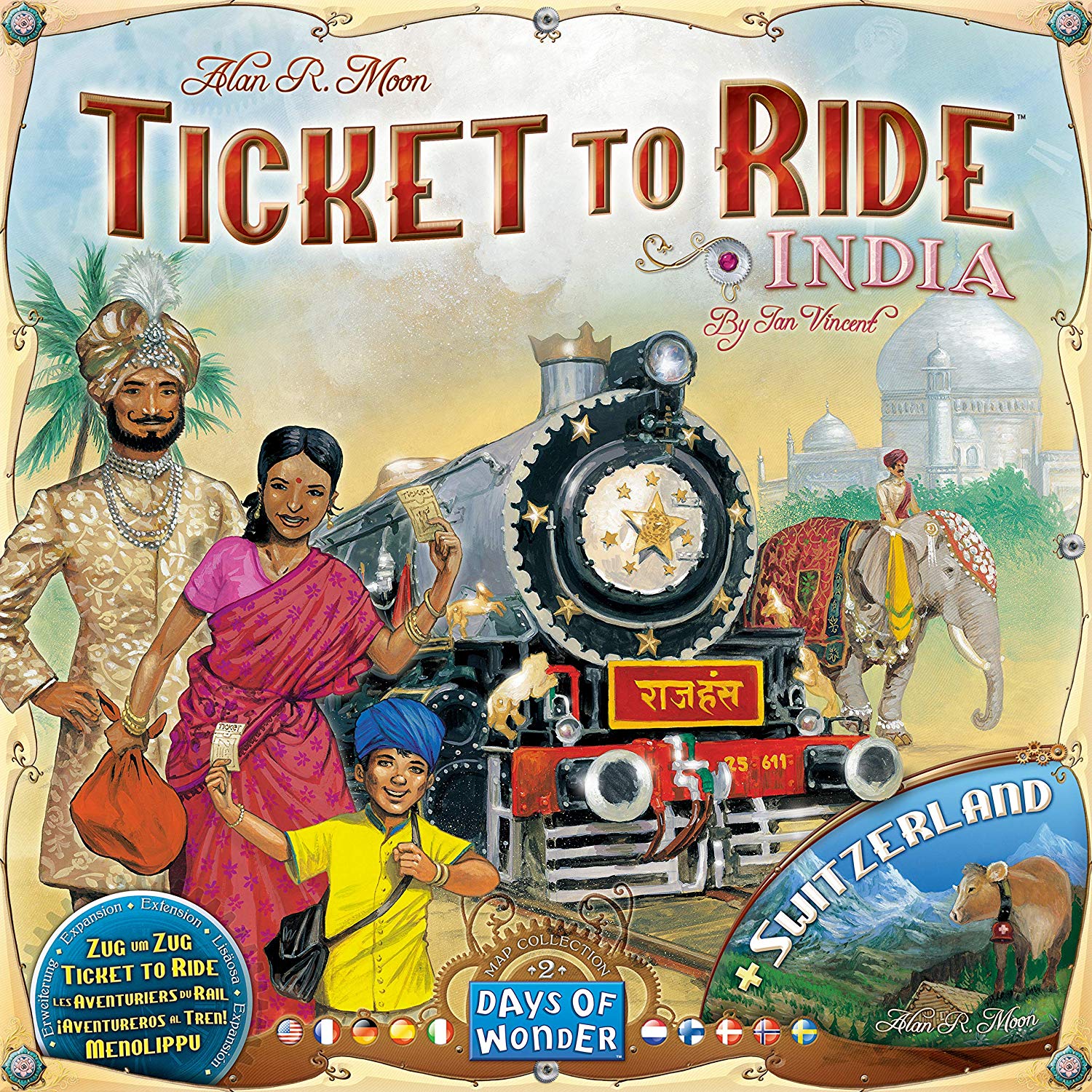 Ticket to Ride - India + Swiss Extension | Days of Wonder