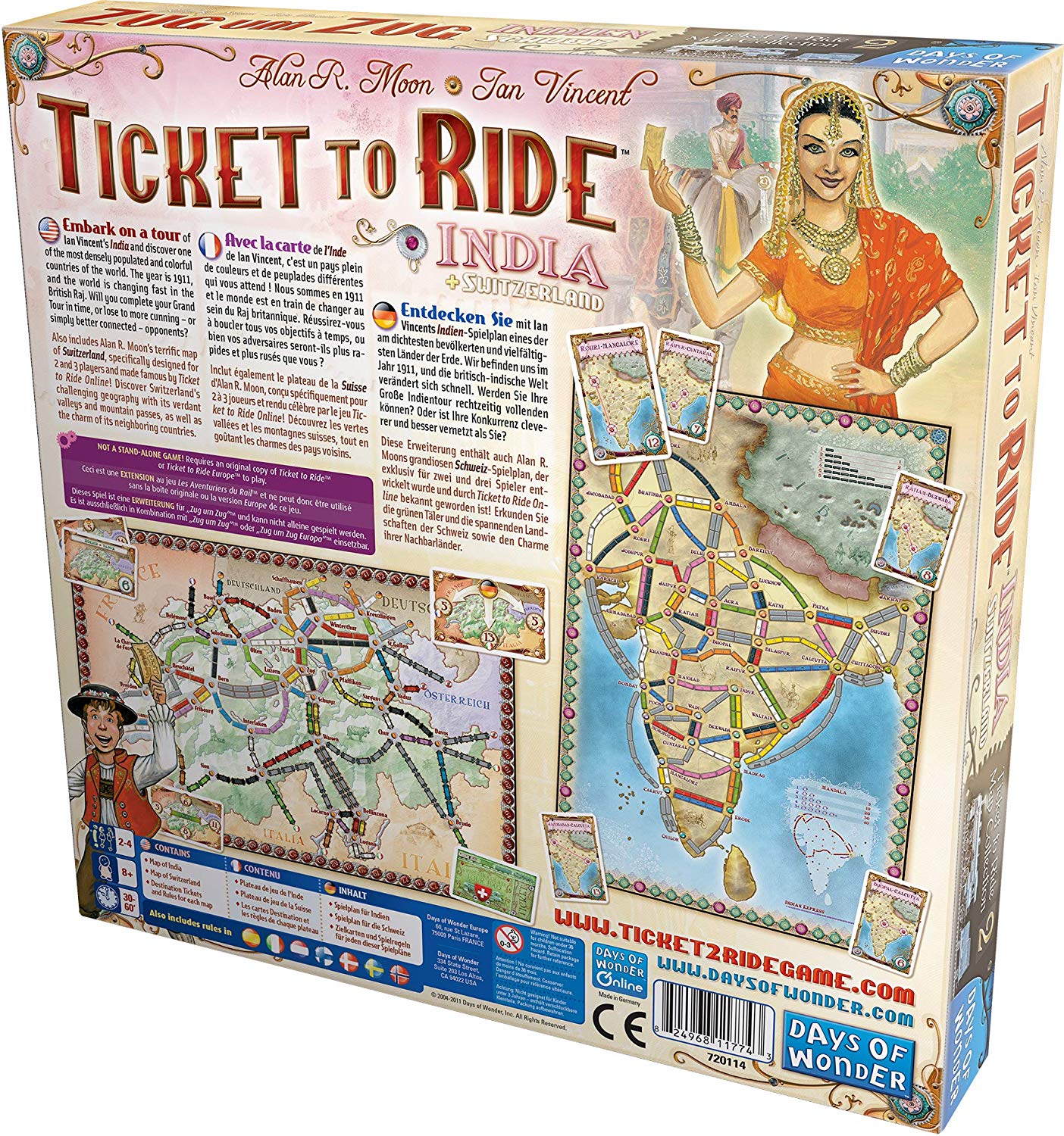 Extensie - Ticket to Ride - India + Switzerland | Days of Wonder - 3
