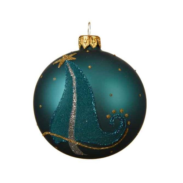 Glob decorativ - Modern Tree - Turquoise | Kaemingk