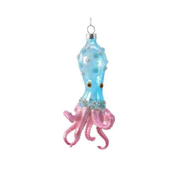 Decoratiune - Otopus with Pearls - Pink and Blue | Kaemingk