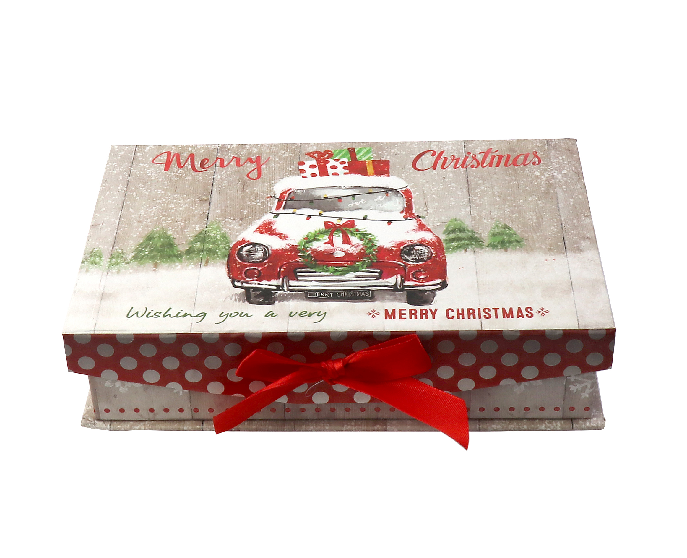 Cutie cadou - Merry Christmas, car, 13x21x5cm | Kaemingk
