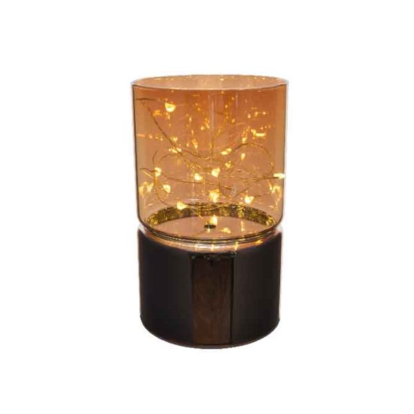 Lampa decorativa mica - MicroLED Glass Dome Gold | Kaemingk