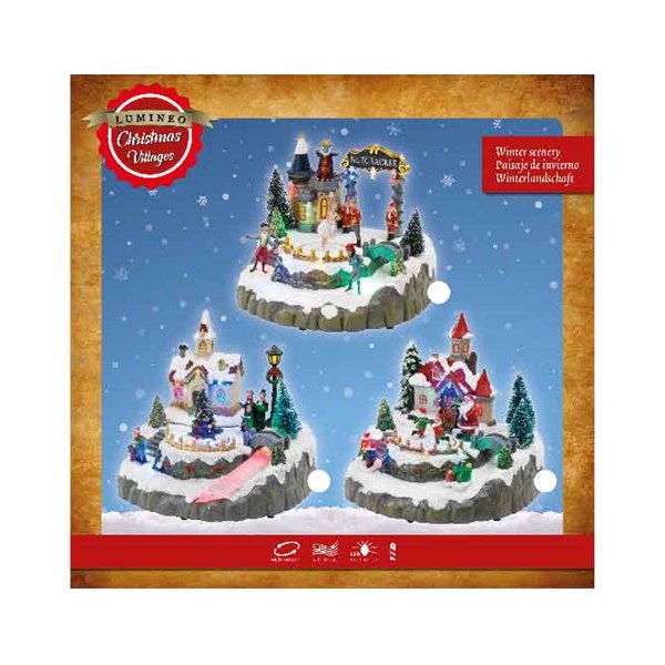 Decoratiune - Led Xmas Villages - mai multe modele | Kaemingk - 1 | YEO