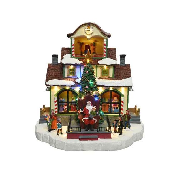 Decoratiune - Led Visit Santa Scene | Kaemingk