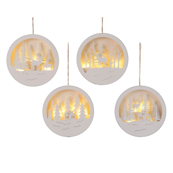 Decoratiune - LED Round Scene - mai multe modele | Kaemingk