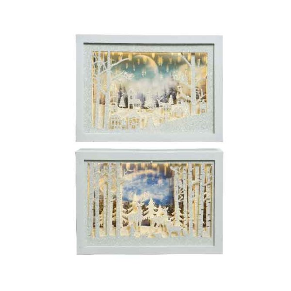 Tablou decorativ - Led Frame Scene - Warm White - mai multe modele | Kaemingk