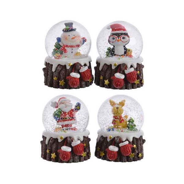 Glob decorativ - Snow Globe Figurine - Brown and Colours - mai multe modele | Kaemingk