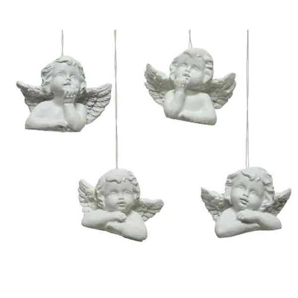 Ingerasi decorativi - Poly Angel with Hanger - White - mai multe modele | Kaemingk