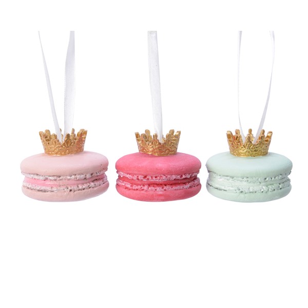 Decoratiune - Poly Macarone with Crown - mai multe culori | Kaemingk