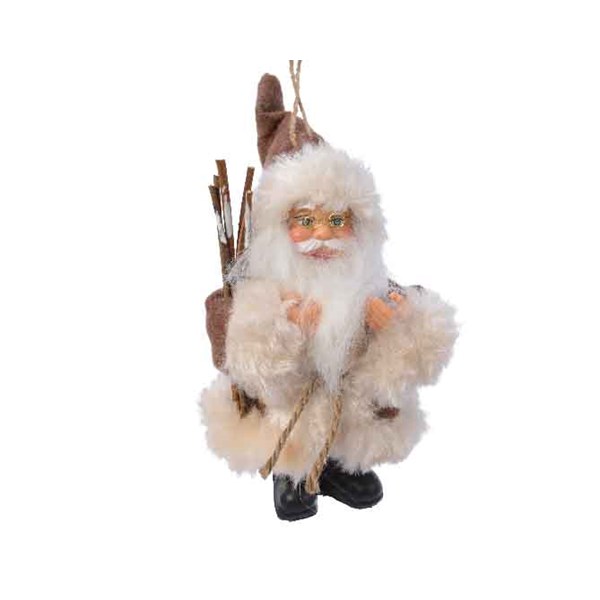 Mini Figurina - Eskimo Santa - Brown | Kaemingk