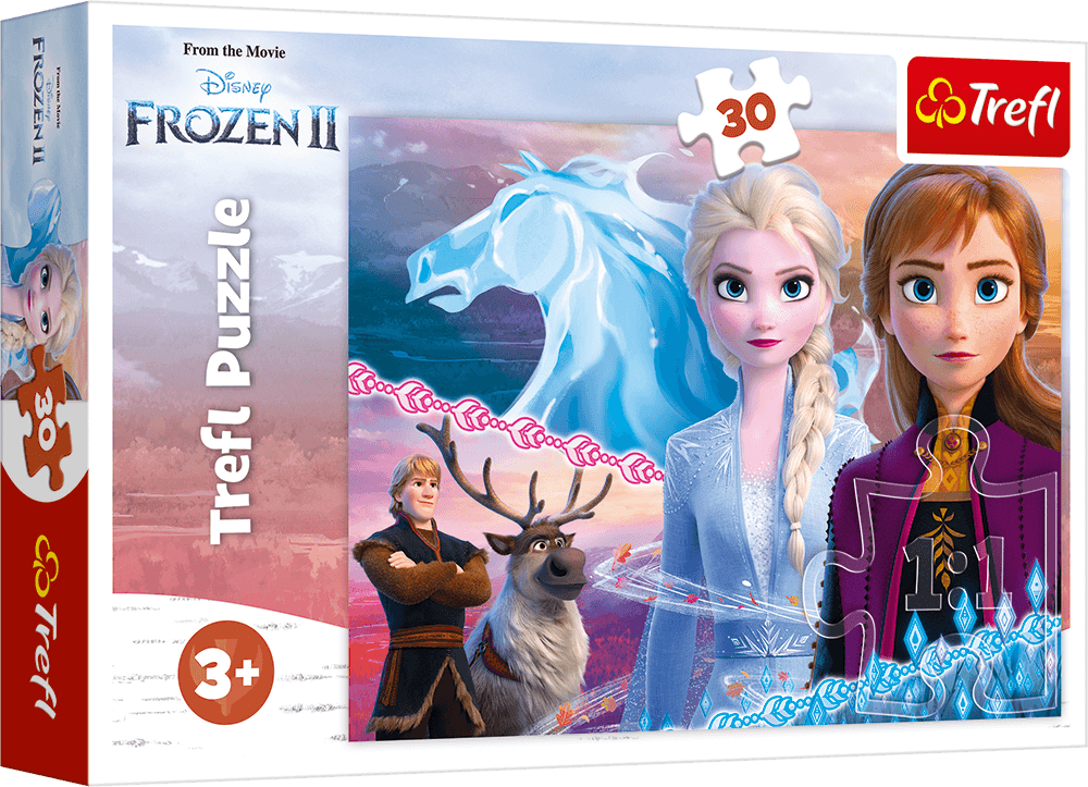 Joc - Puzzle 30 Piese - Frozen 2 Courage of the sisters | Trefl