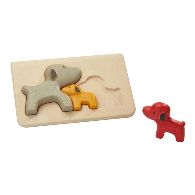 Puzzle din lemn - Dog | Plan Toys