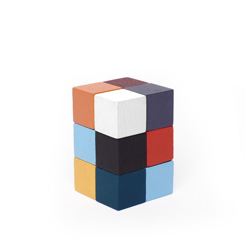 Puzzle 3D din lemn - Elasti Cube | Kikkerland