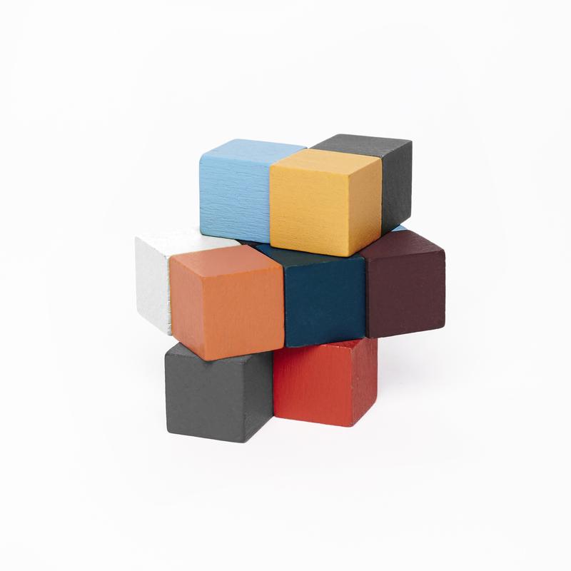 Puzzle 3D din lemn - Elasti Cube | Kikkerland - 1 | YEO