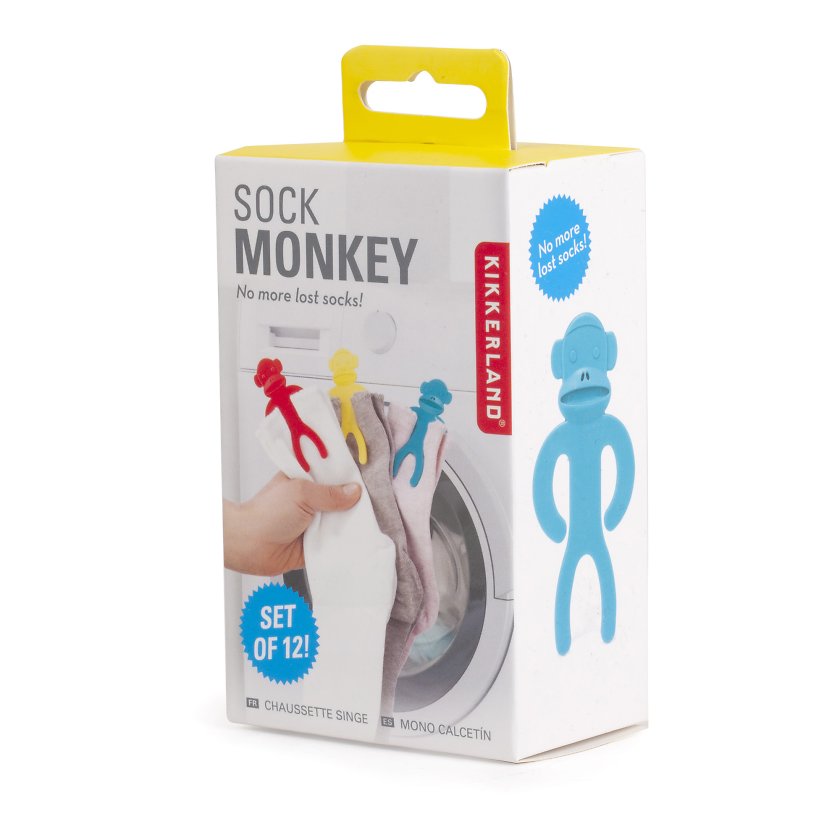 Suport pentru sosete - Sock Monkey | Kikkerland - 2 | YEO