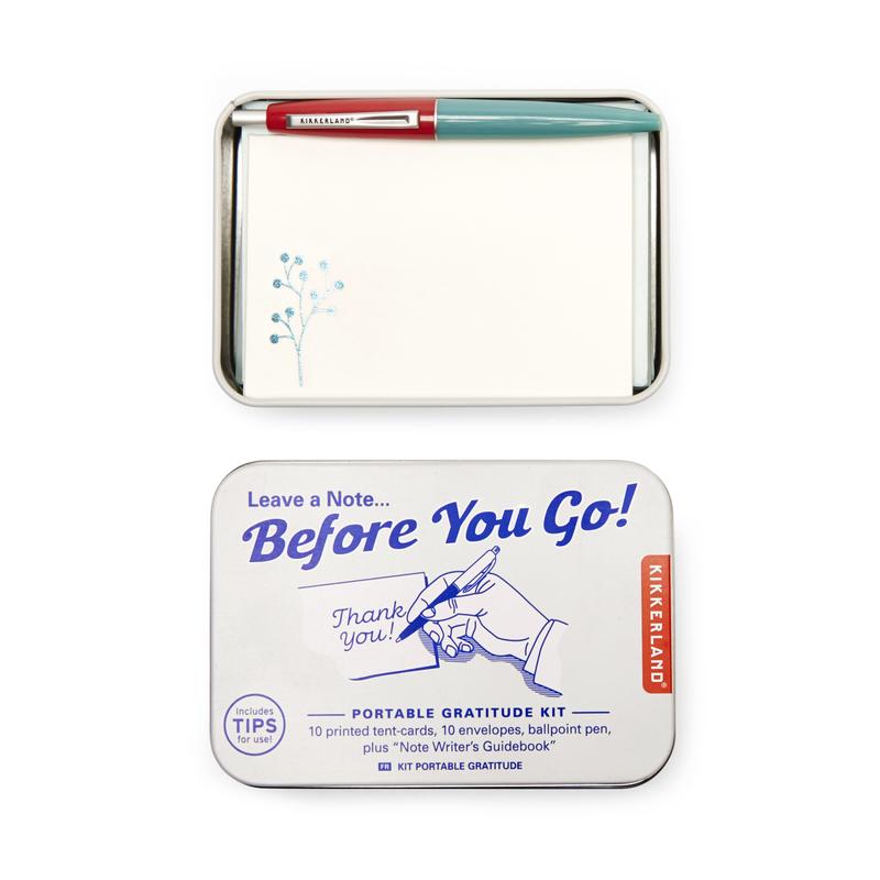Kit portabil cu felicitari - Gratitude | Kikkerland
