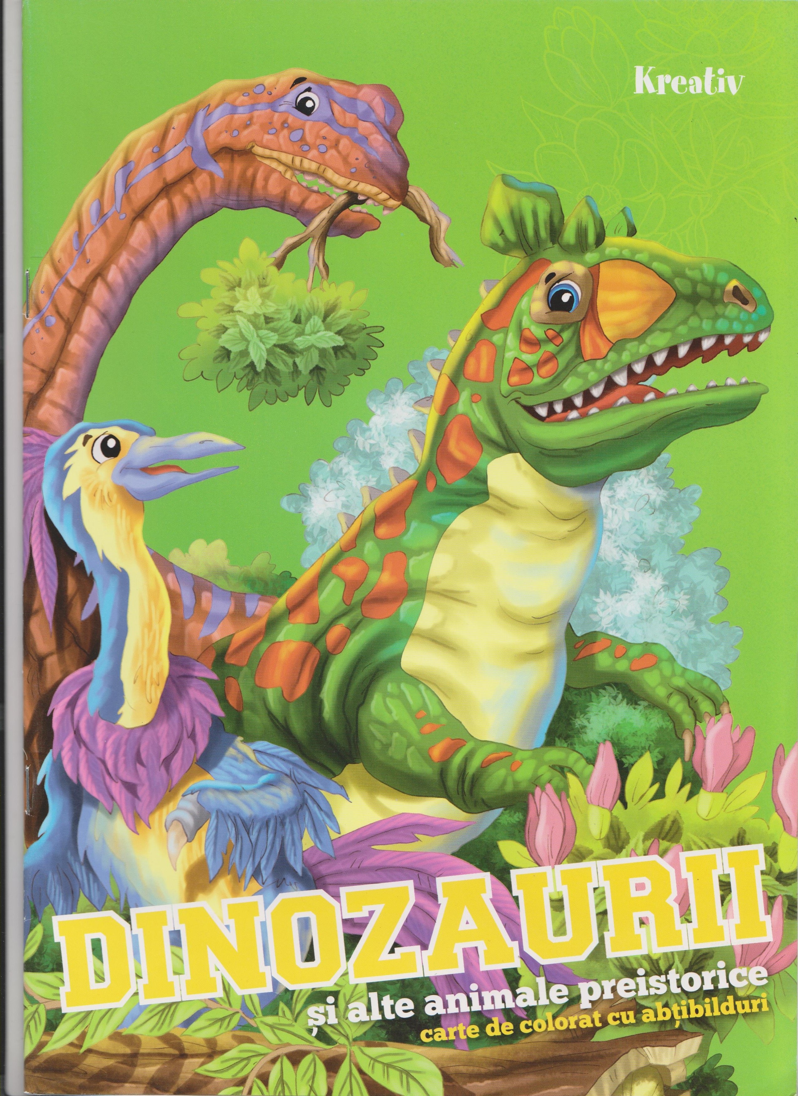 Dinozaurii si alte animale preistorice – Carte de colorat | carturesti.ro imagine 2022