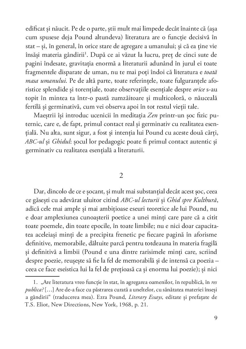 Opere II - ABC-ul lecturii. Ghid spre Kulthura | Ezra Pound - 5 | YEO