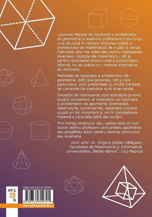 Metode de rezolvare a problemelor de geometrie | Irina Cretu - imagine 2