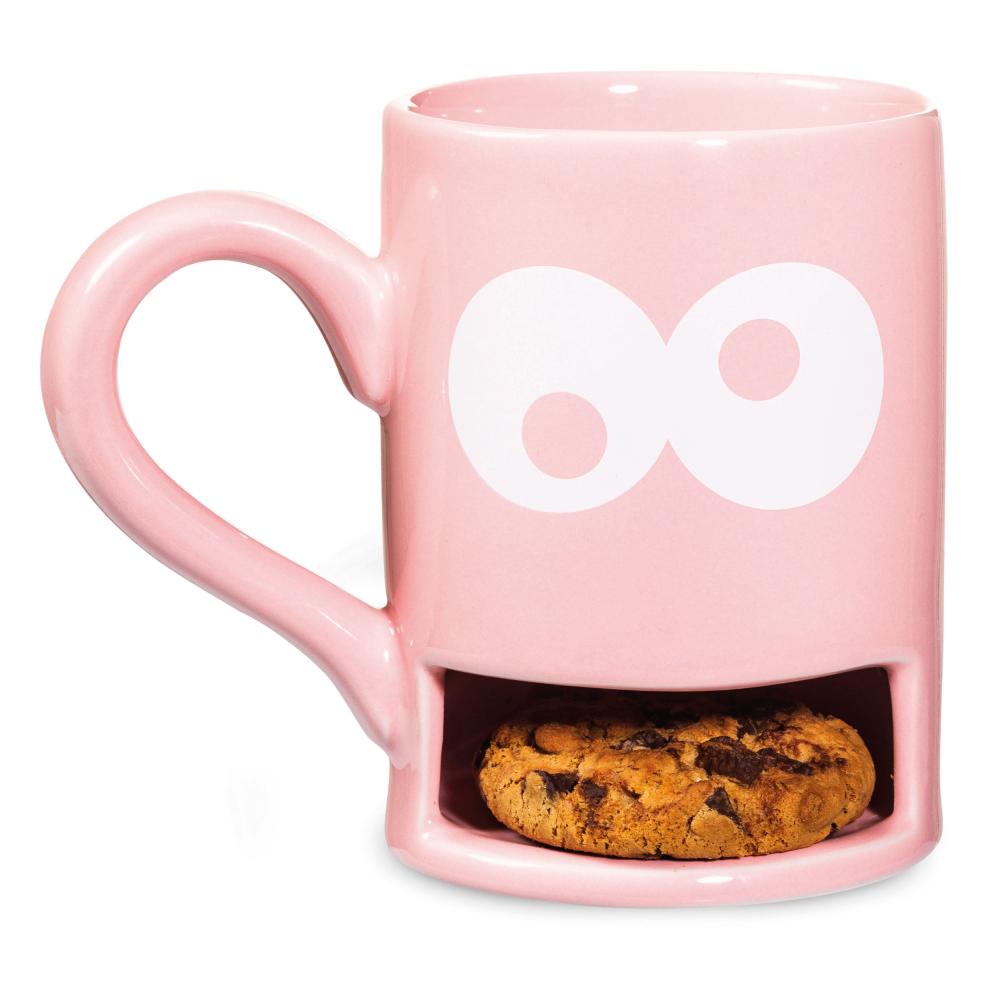 Cana cu suport pentru fursecuri - Monster Pink
