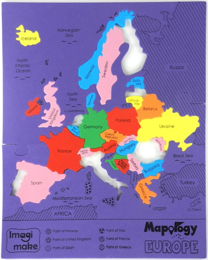 Puzzle - Mapology: Europe | ImagiMake