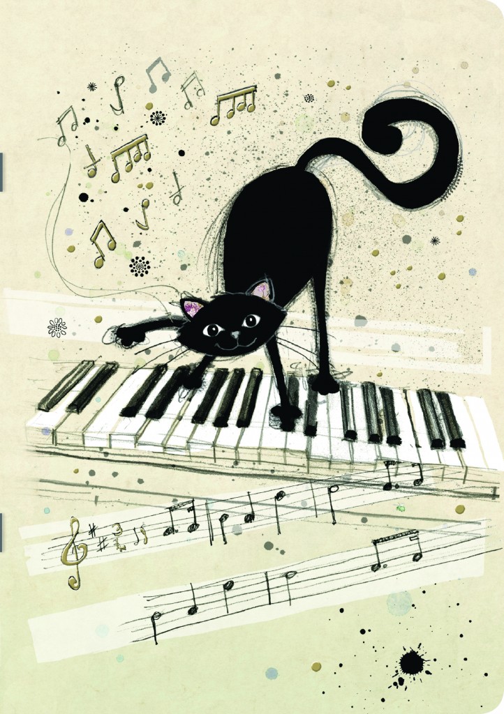 Caiet - Chat Sur Piano | Kiub