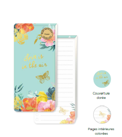 Bloc Notes Magnetic-To do list- Louise Tiler -Love is in the air | Kiub - 1 | YEO