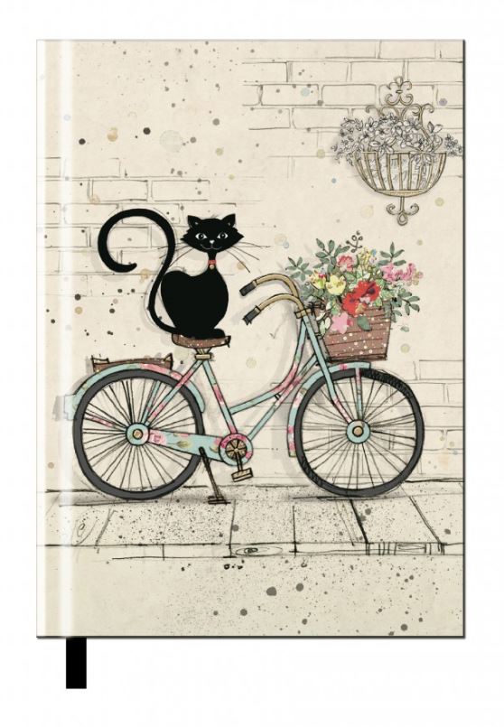 Carnet A5 - Chat sur velo | Kiub