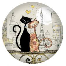 Glob-Presse Papier -Chats en amour | Kiub - 1 | YEO