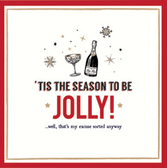 Felicitare - Season To Be Jolly Champagne | Pigment Productions