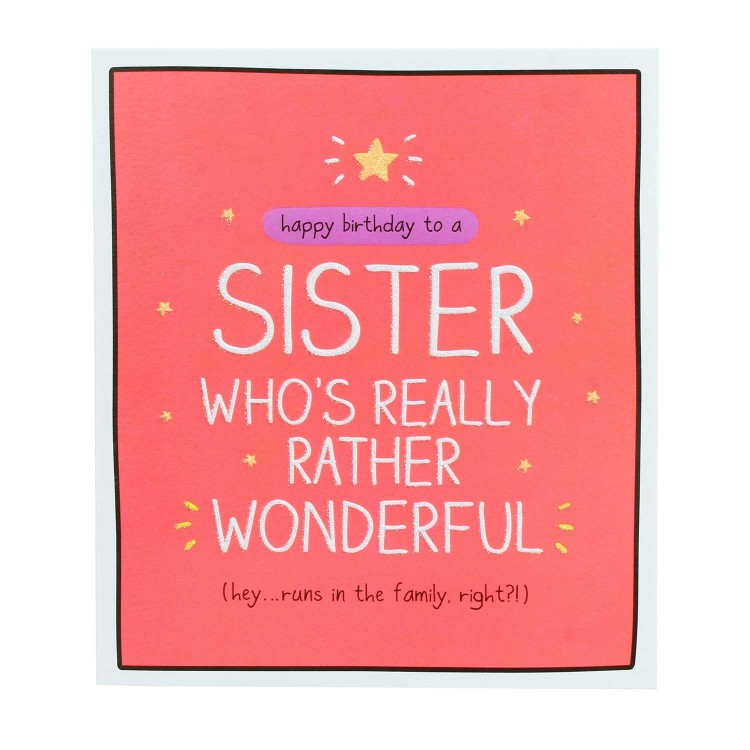 Felicitare - Sister Rather Wonderful / Sister Birthday | Pigment Productions