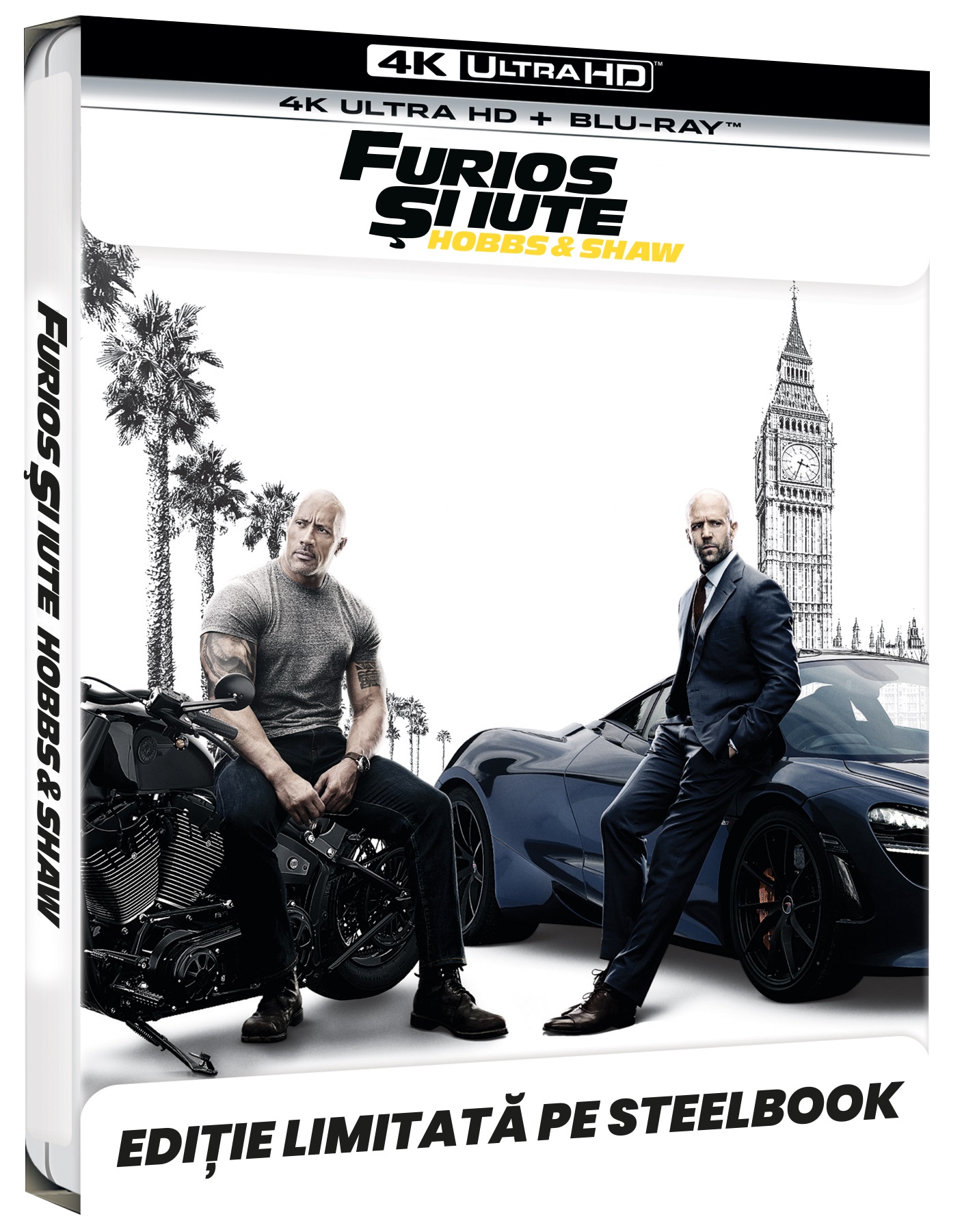 Furios si iute: Hobbs & Shaw (4K Ultra HD) Steelbook / Fast & Furious Presents: Hobbs & Shaw | David Leitch