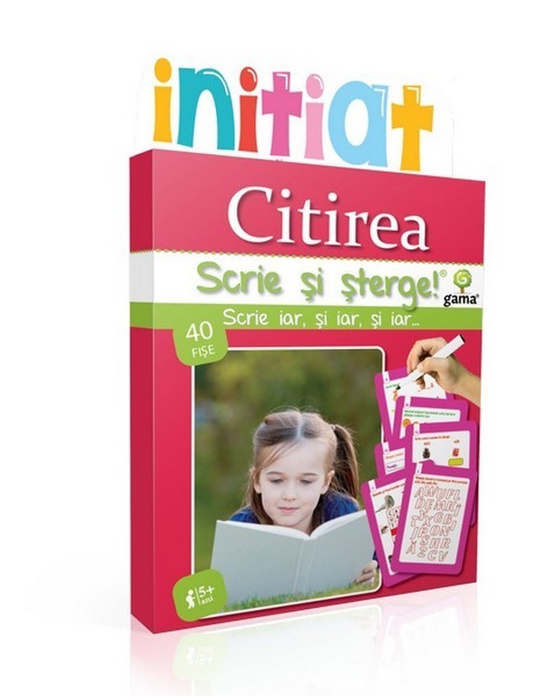 Scrie si sterge: Citirea 5+ ani |