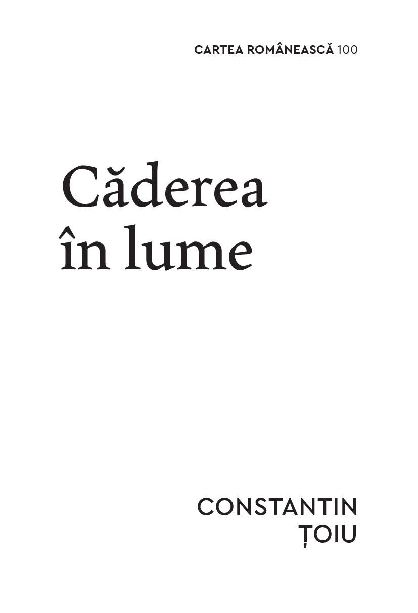 Caderea in lume | Constantin Toiu - 1 | YEO