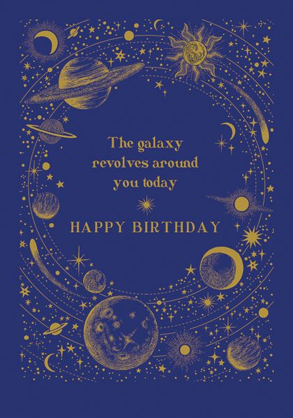 Felicitare - Galaxy Revolves | The Art File