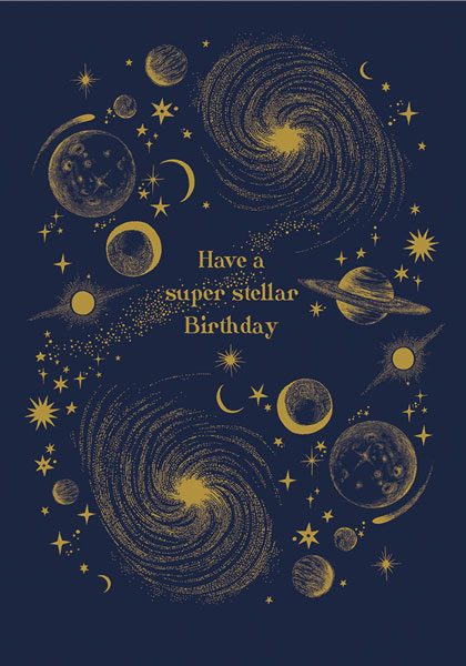 Felicitare - Super Stellar Birthday | The Art File