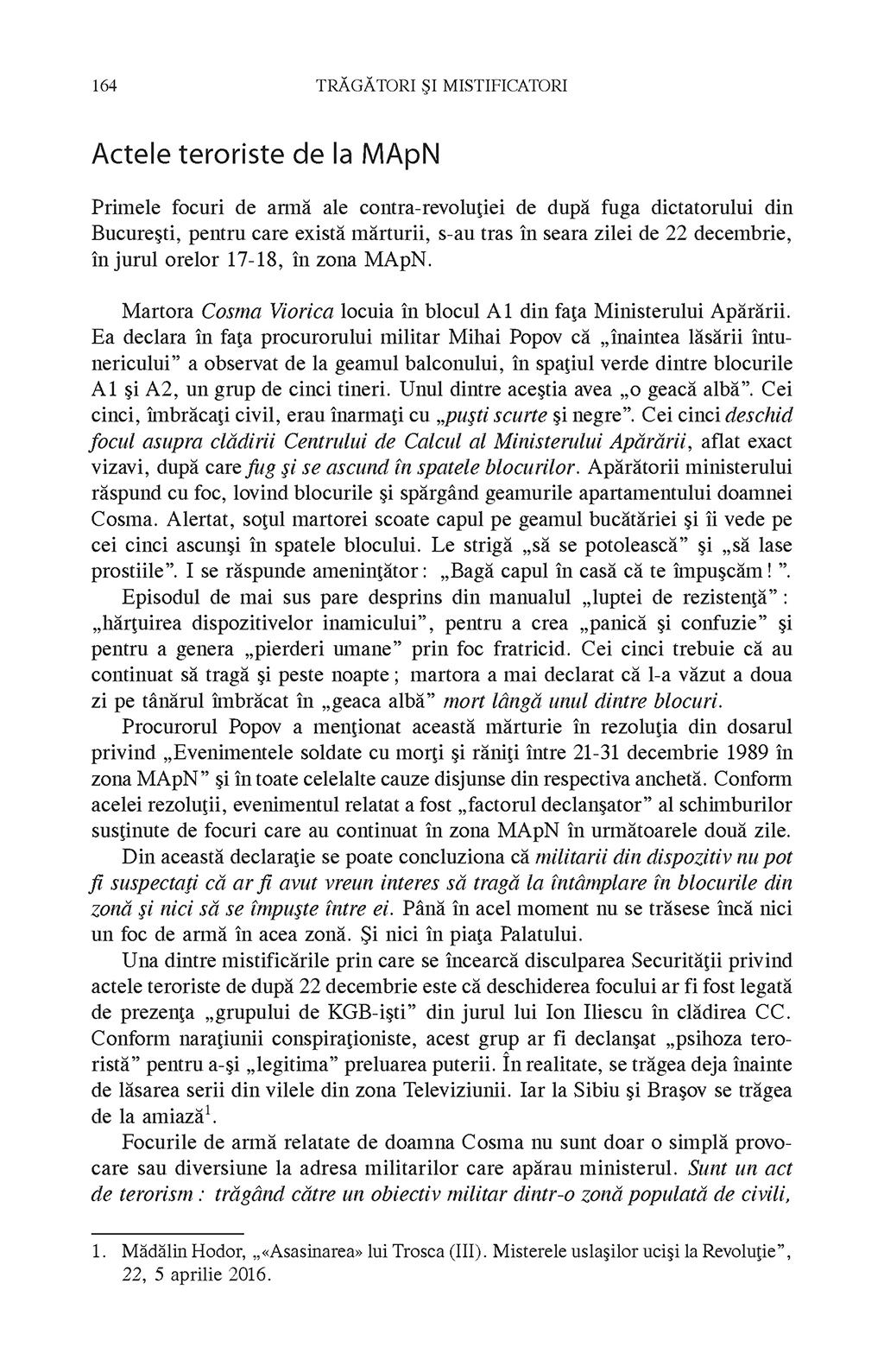 Tragatori si mistificatori. Contrarevolutia Securitatii in decembrie 1989 | Andrei Ursu, Roland O. Thomasson, Madalin Hodor - 9 | YEO