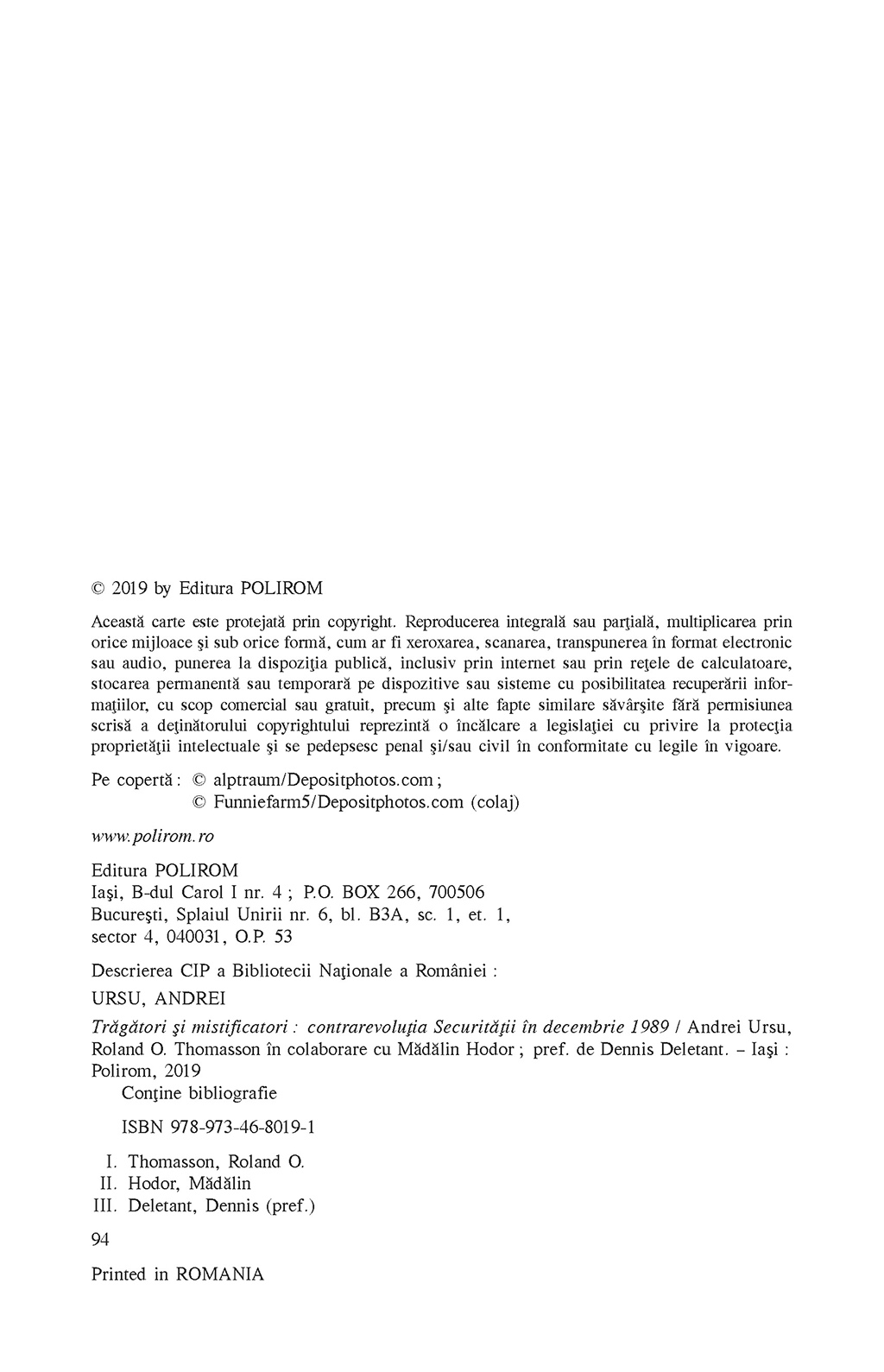 Tragatori si mistificatori. Contrarevolutia Securitatii in decembrie 1989 | Andrei Ursu, Roland O. Thomasson, Madalin Hodor - 5 | YEO