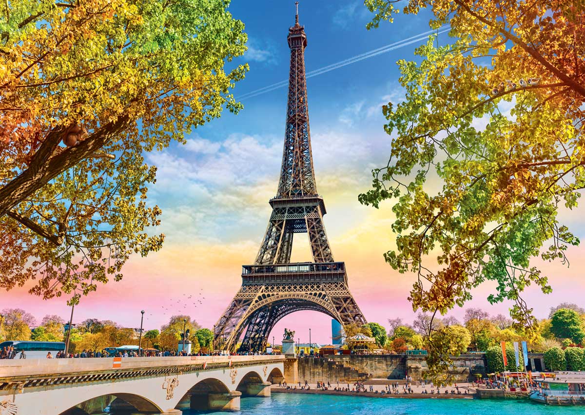 Puzzle 500 piese - Romantic Paris | Trefl - 2