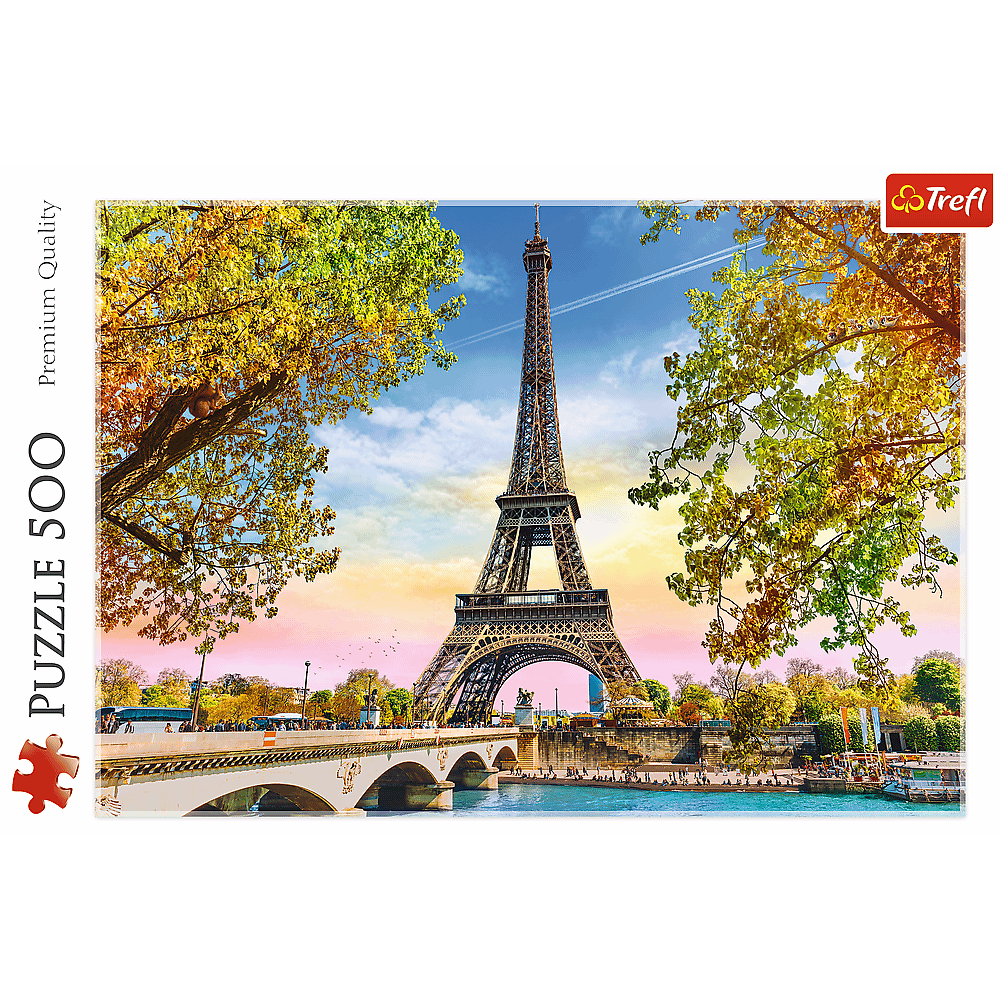 Puzzle 500 piese - Romantic Paris | Trefl - 1