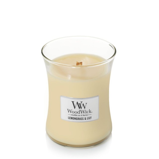 Lumanare parfumata - Medium Jar - Lemongrass and Lily | WoodWick