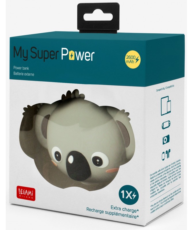 Baterie portabila - My Super Power - Koala | Legami - 2 | YEO