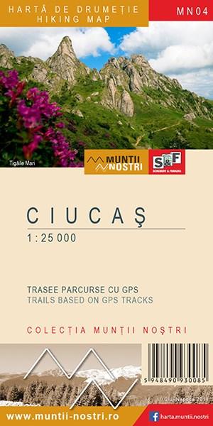 Harta de drumetie- Muntii Ciucas | carturesti.ro imagine 2022