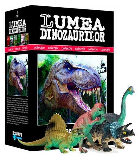Pachet 6 DVD Colectia Lumea dinozaurilor + 4 figurine |