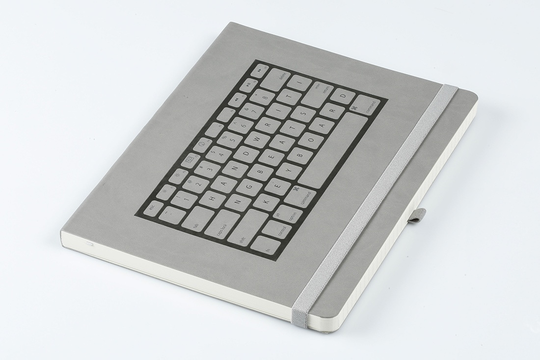 Carnet A4 - „Keyboard“ Softcover Gri | Mediaform - 3 | YEO