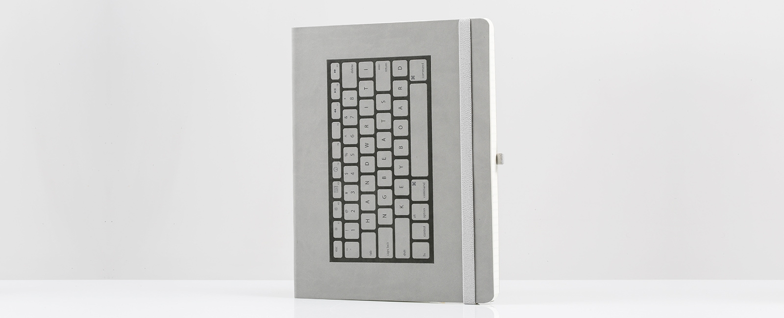 Carnet A4 - „Keyboard“ Softcover Gri | Mediaform