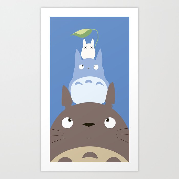 Mini Poster -Totoros by Adovemore | Displate