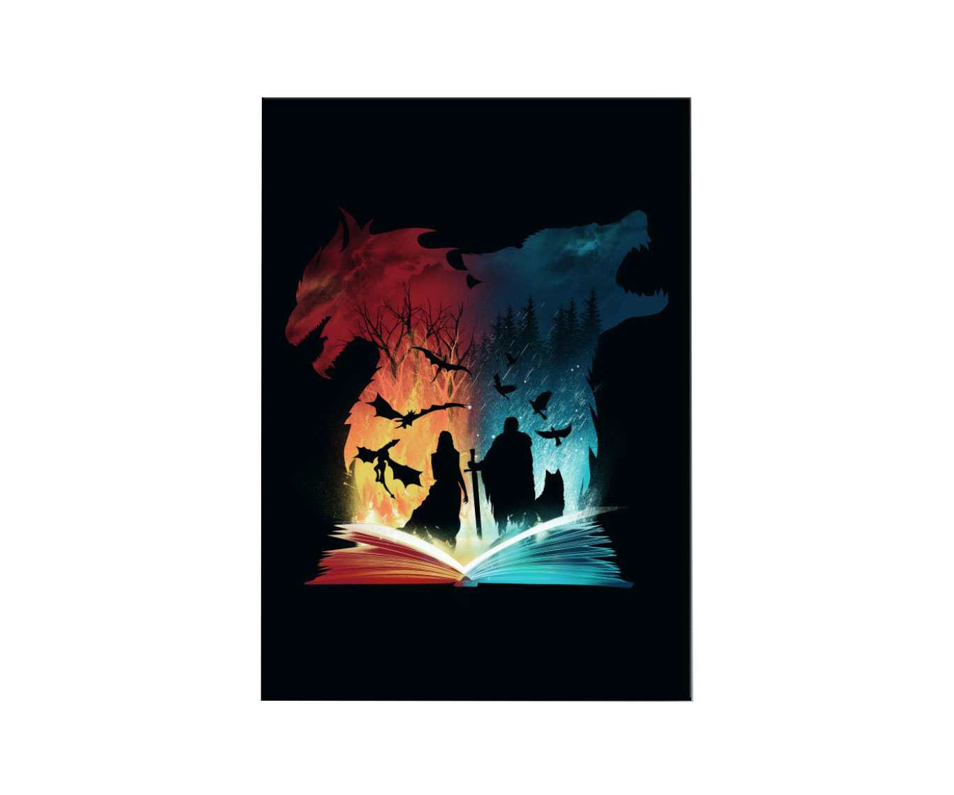 Mini Poster - Book of fire and ice | Displate