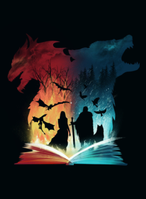 Mini Poster metal - Book of fire and ice | Displate